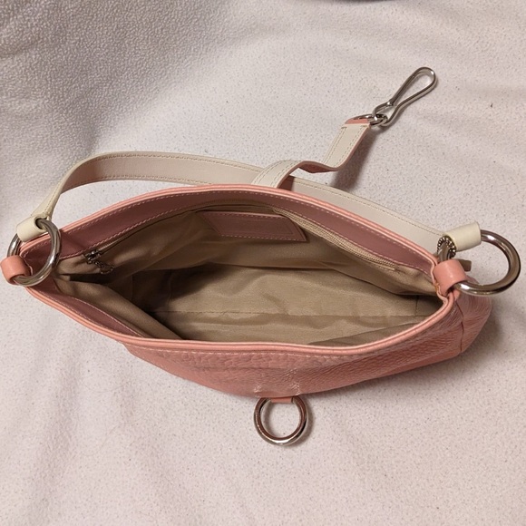 Vintage Coach Hamilton Hobo Shoulder Bag  Lobster Clasp Pink Pebble Leather Y2K - Picture 3 of 3